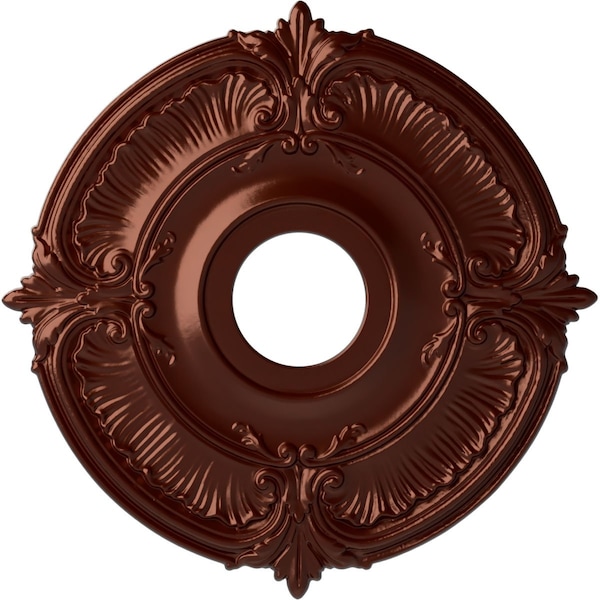 Ekena Millwork Attica Ceiling Medallion (Fits Canopies up to 5"), Hand-Painted Antique Copper, 18"OD x 4"ID x 5/8"P CM18ATACS - main
